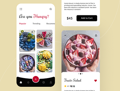 Food App best design best shot delivery app food app food app ui fruits illustration minimal mobile app design online food order online shopping shopping app uidesign uiuxdesign