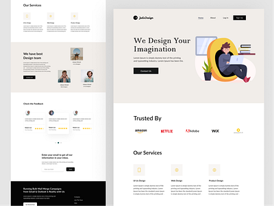 Agency Landing Page aganecy best design illustration minimal mobile app design ui ux design uidesign web design webapp webdesign website design
