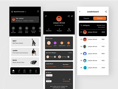 Sports App app design best design design illustration minimal mobile app mobile app design mobile ui sports sports app ui uidesign uiuxdesign