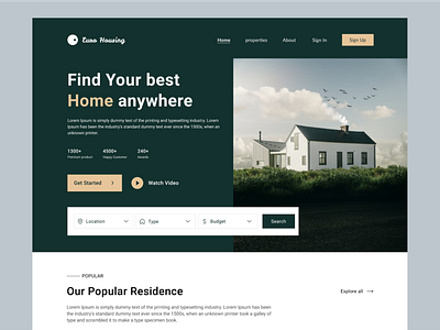 Real-Estate Landing page