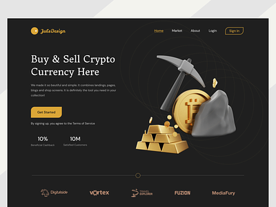 Crypto Currency landing Page