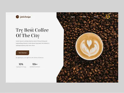 Coffee Shop Website 3d animation best design branding coffee shop design graphic design header illustration interaction design logo minimal motion graphics online shopping ui uidesign uiux design web app web design website