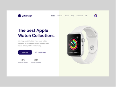 Smart Watch Website Header