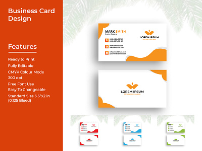 Colorful Business Card Design branding businesscard businesscarddesign card design clean corporate graphic design luxury minimal modern namecard new card printready professional trend unique visiting card