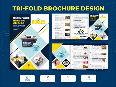 Tri-Fold Brochure Design banner corporate design fold graphic design minimal print professional tri fold tri fold brochure trifold