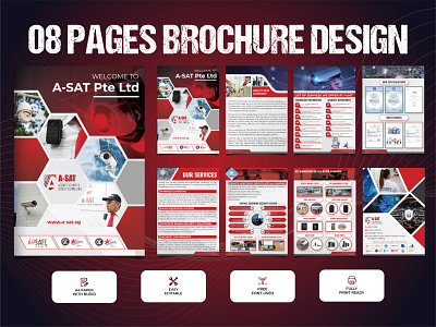 Multipage Brochure Design brand brochure design corporate cover design design flyer flyer design graphic design minimal multipage multipage brochure design professional vector