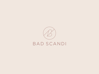 bad scandi logo minimalist logo simple sophisticated logo