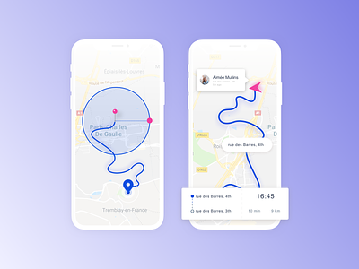 Daily UI 020 - Location Tracker clean daily daily 100 challenge daily ui design interface location app locations tracker ui