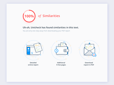 Similarities. clean illustration landing page similarities ui