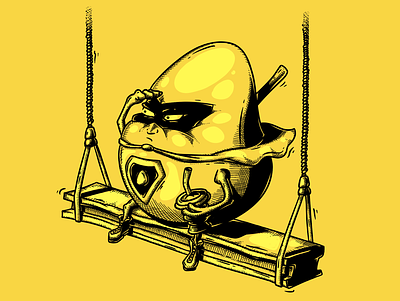 Eggman art digitial easter egg eggman illustration procreate