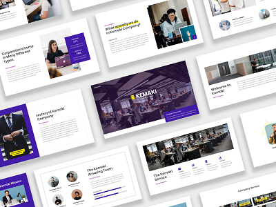 Kemaki Presentation branding business companyprofile creative layout presentationdesign templates