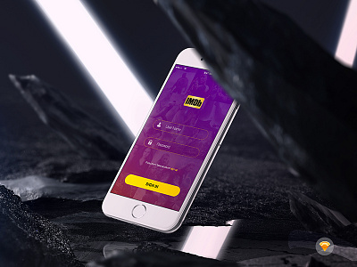 Login_page app design creative design freebie imdb login page mockup movie presentation psd sketch ui ux