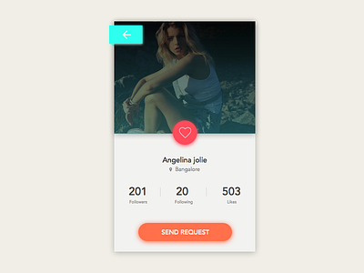 Daily UI #009_Profile Views following freebies graphic design ios likes request sketch ui ux