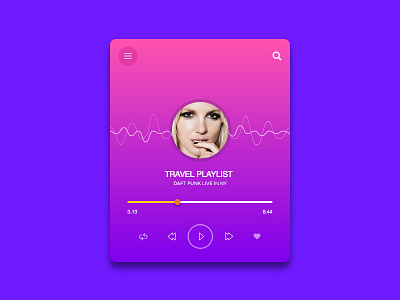 Daily UI #012_Music Player download freebies graphic design menu music player play search song sketch song soundwave ui ux