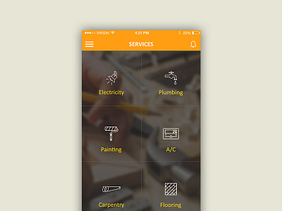 Daily UI#014_Job Portal ac download freebies icon ios mobile app design painting plumbing sketch ui ux