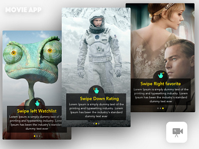 Movie App Tutorial Screen favorite free downloading iphone movie ratting sketch ui ux watchlist