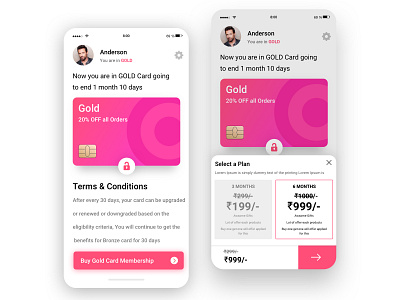 Membership Flow card design cards e commerce e commerce app fashion freebies interaction money sketch ui