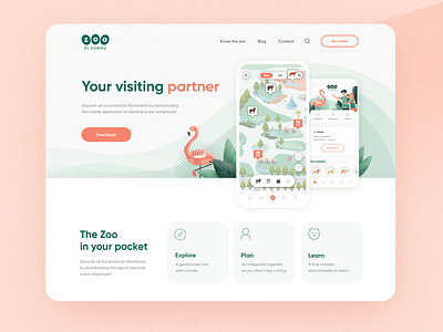 ZOO Landing page - UX UI