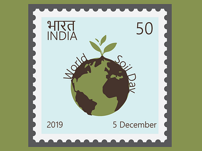 World Soil Day Stamp design earth illustration illustrator stamp vector world soil day