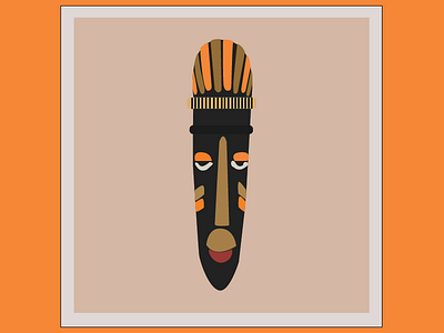 African Tribal Mask african design illustration mask tribal vector