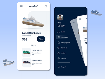 Ecommerce app design concept