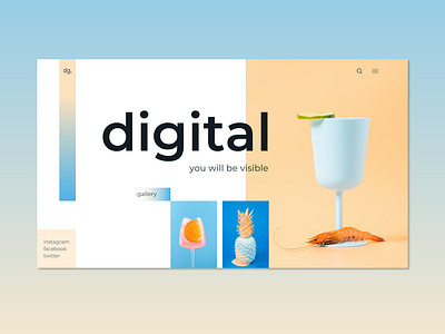 Digital agency landing page