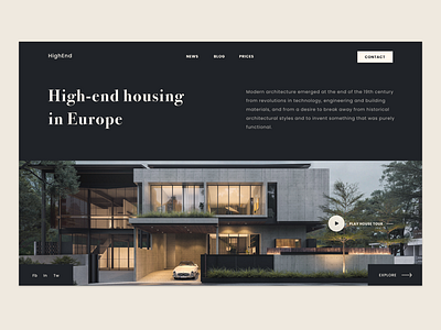 Housing website design