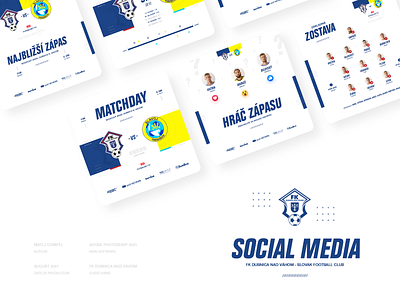 FK Dubnica - Social Media Visual branding facebook football football design graphic design identity design instagram slovakia social media social media design social media identity visual