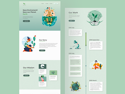 Nature Orbit - Landing Page Design