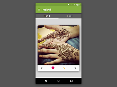 Mehndi Android App android application culture eastern henna henna design indian mehndi mehndi design traditional ui