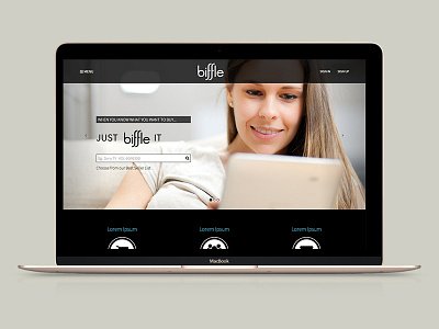Biffle biffle landing page shopping ui ux web web design web development website