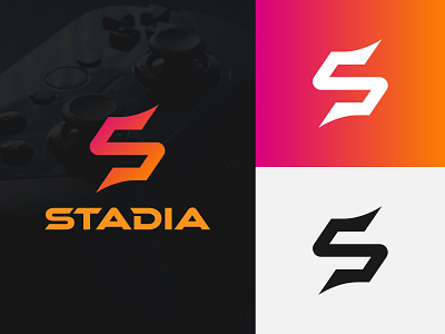 Stadia Gaming Logo Concept bold brand identity branding console gaming google graphicdesign lettermark logo logodesign logoideas minimal modern redesign stadia stylish