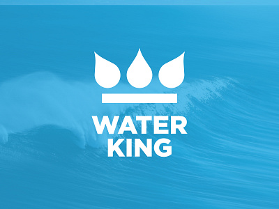 Water + Crown bold creative crown fun graphicdesign illustrator king logo logodesign logoideas minimal modern water