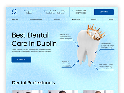 Web Design of a Dental Clinic