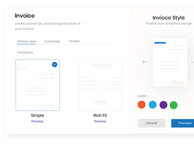 invoice customization