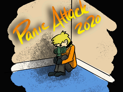 Panic attack 2020 2020 digital art illustration panic procreate