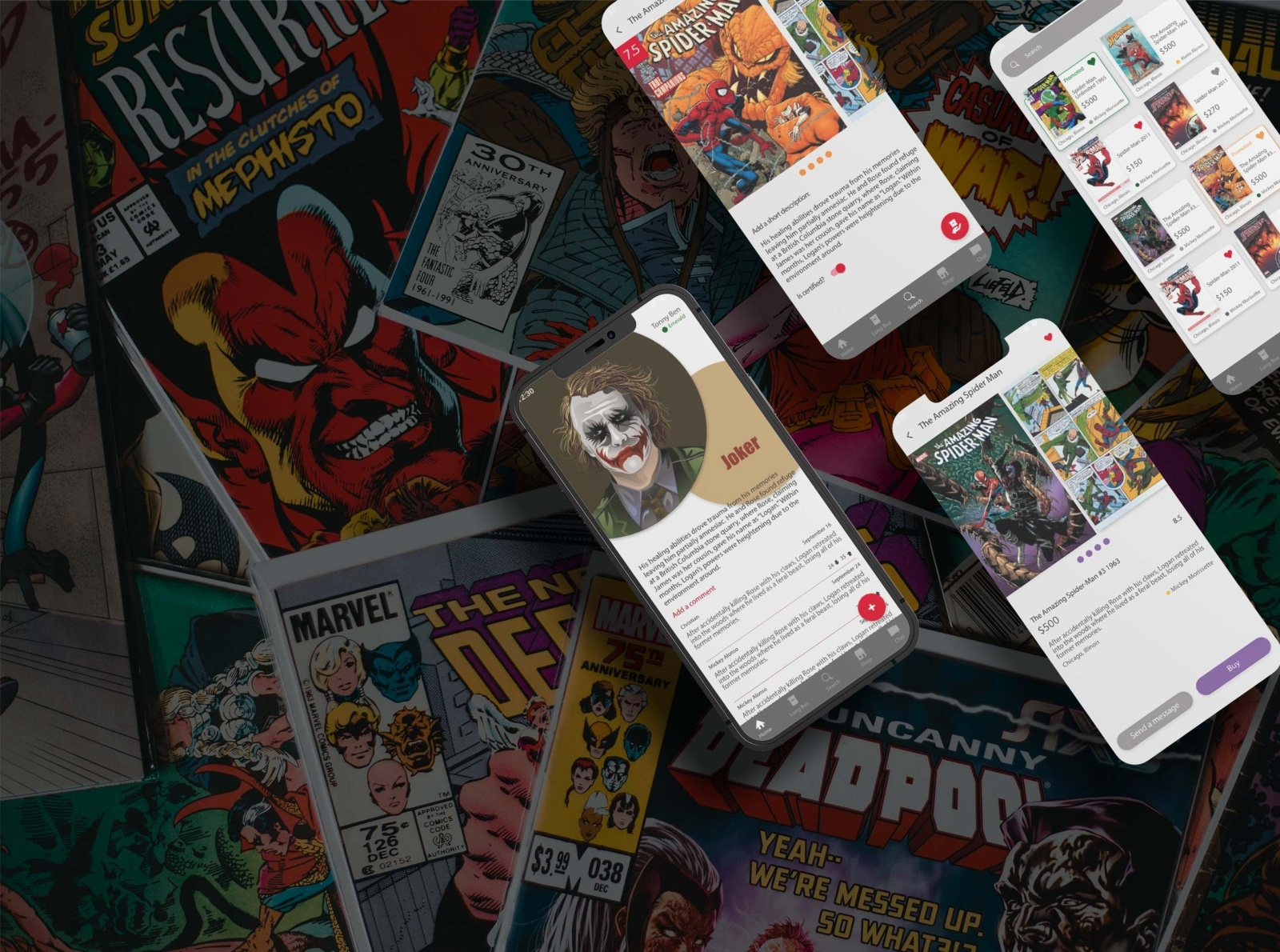 Comic Book App by Andra Florina Lung on Dribbble