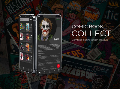 Comic Book App app design ui ux