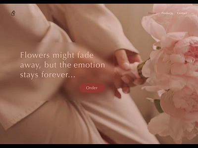 Flower shop video presentation design motion graphics ui ux