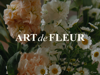 Art de Fleur / logotype branding design graphic design identity logo logotype minimal typography