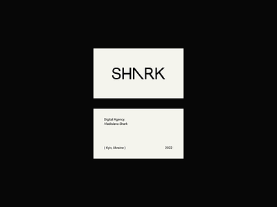 SHARK / business cards branding business card design graphic design logo logotype minimal typography