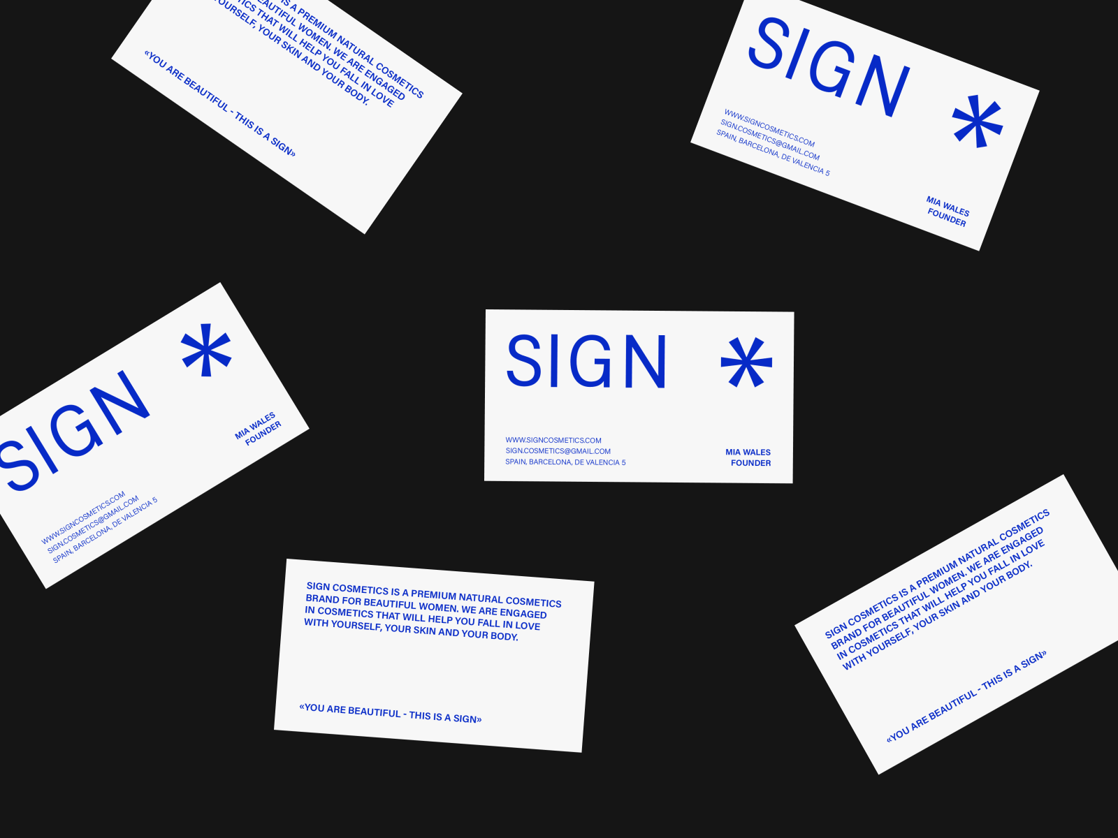 SIGN / BUSINESS CARDS by Aleksandra Vetrych on Dribbble