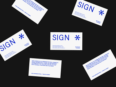 SIGN / BUSINESS CARDS brand design branding business cards design graphic design identity logo minimal typography ui ux vector web