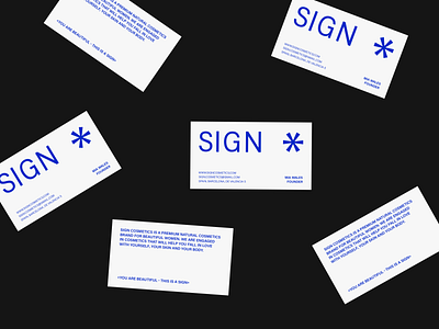 SIGN / BUSINESS CARDS