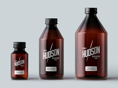 Hudson Dry Goods packaging branding design illustration logo