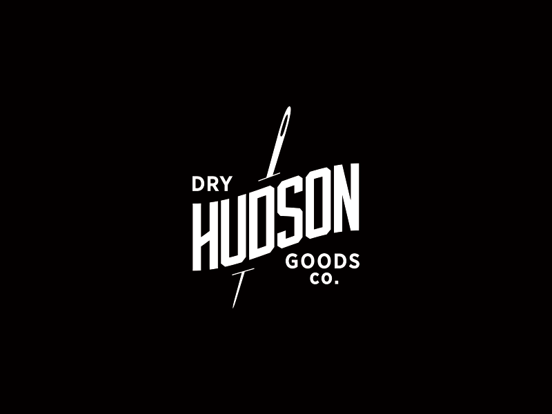 Hudson Dry Goods logo sketches branding design icon logo typography