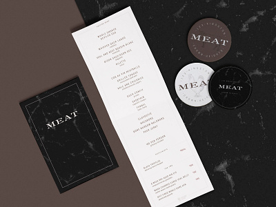 MEAT Steakhouse Branding branding design logo typography