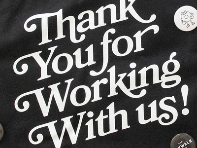 The Working Assembly Swag branding design lettering type typography