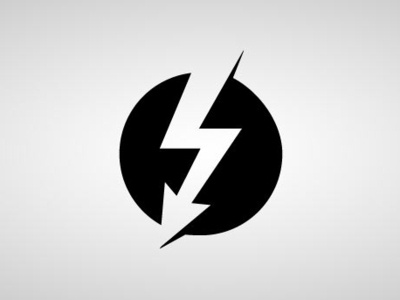 Thunderbolt branding design icon logo vector