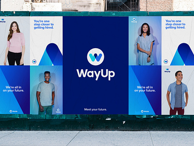 WayUp Wildpostings advertising branding design icon identity lettering logo ooh type typography